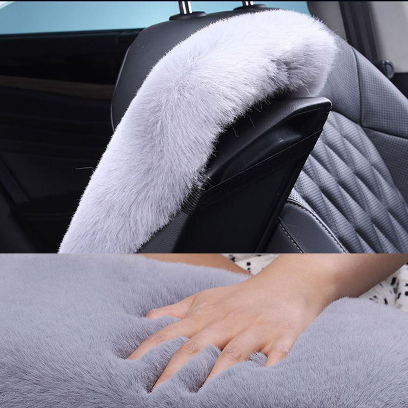 Interior Design Course - ユニバーサル車のアームレストカバーぬいぐるみ暖かいパッドアンチスリップデザインセンターコンソールプロテクター自動車インテリア装飾かわいいふわふわ ​