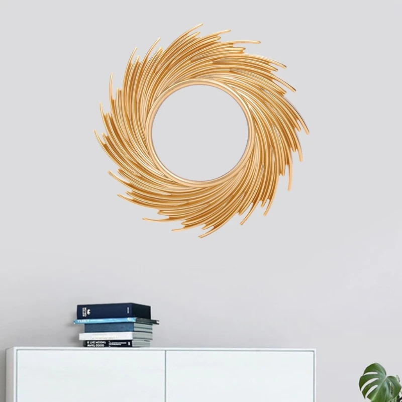 ラウンドラタン化粧鏡、革新的なアールデコ調、バスルームの壁ミ - Rattan Mirror Round のレビューと価格