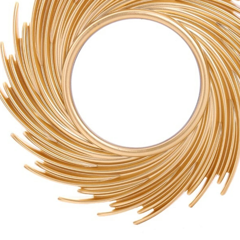 ラウンドラタン化粧鏡、革新的なアールデコ調、バスルームの壁ミ - Rattan Mirror Round のレビューと価格