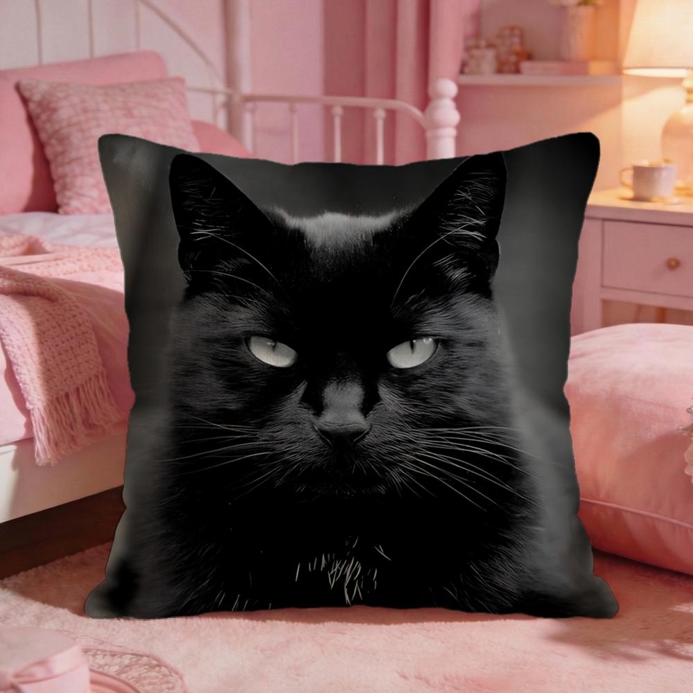 黒猫のかわいいクッションカバー プレミアムコンフォート リバ - Interior Design Course のレビューと価格