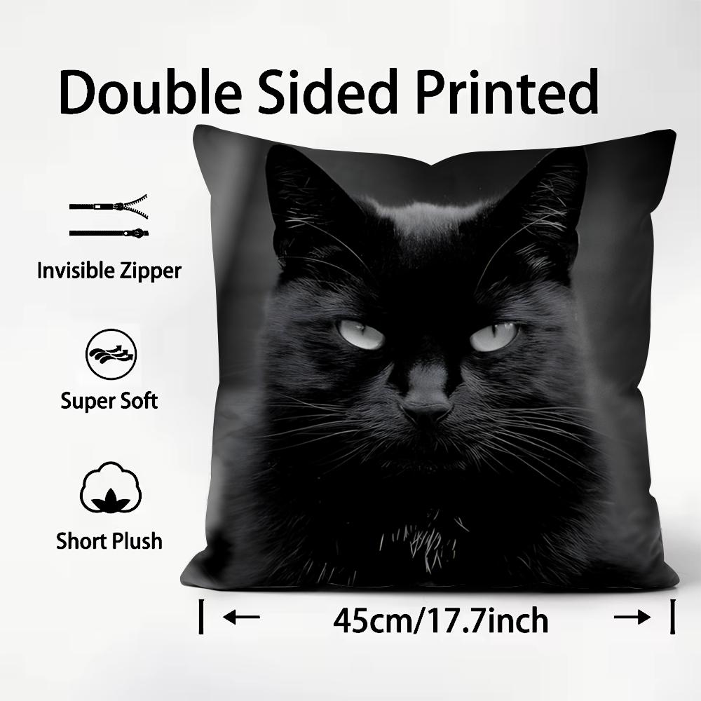 黒猫のかわいいクッションカバー プレミアムコンフォート リバ - Interior Design Course のレビューと価格