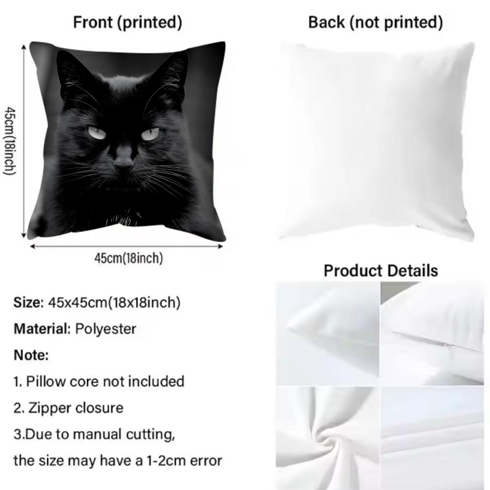 黒猫のかわいいクッションカバー プレミアムコンフォート リバ - Interior Design Course のレビューと価格
