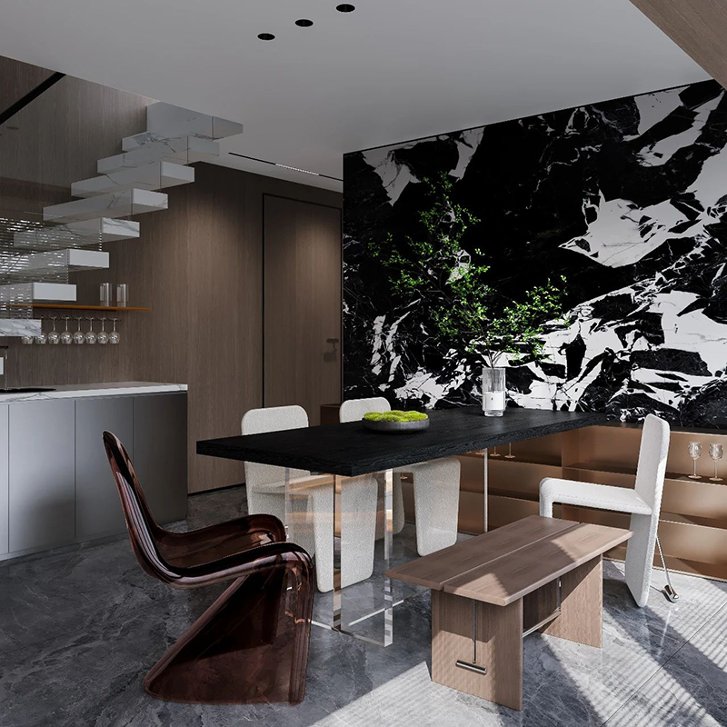 モダンな3Dレンダリングされたヴィラのインテリアデザイン、ア - Interior Design Build のレビューと価格