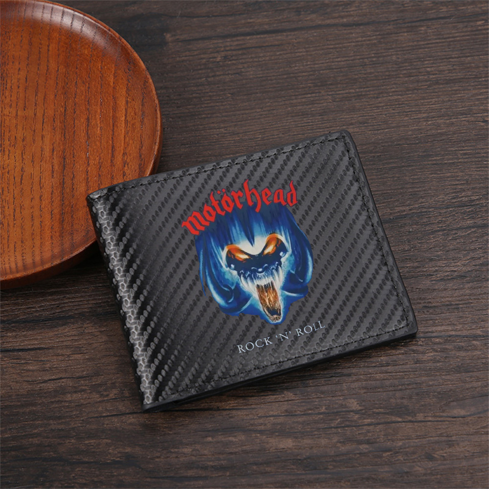 オレンジ色の目を持つ悪魔の顔。 ロックンロール メンズ財布  - Interior Design Photo のレビューと価格