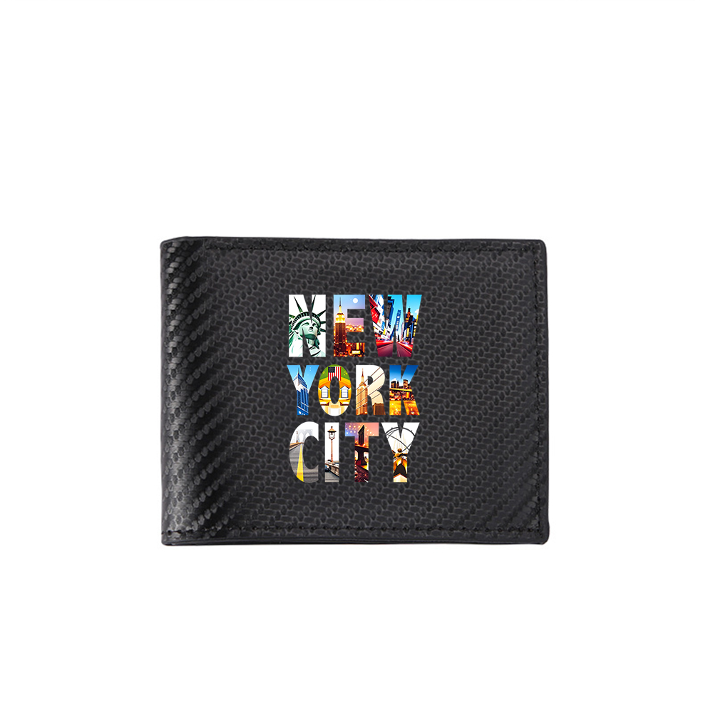 ニューヨーク市都市景観プリント メンズ財布 カードホルダー  - Interior Design York のレビューと価格