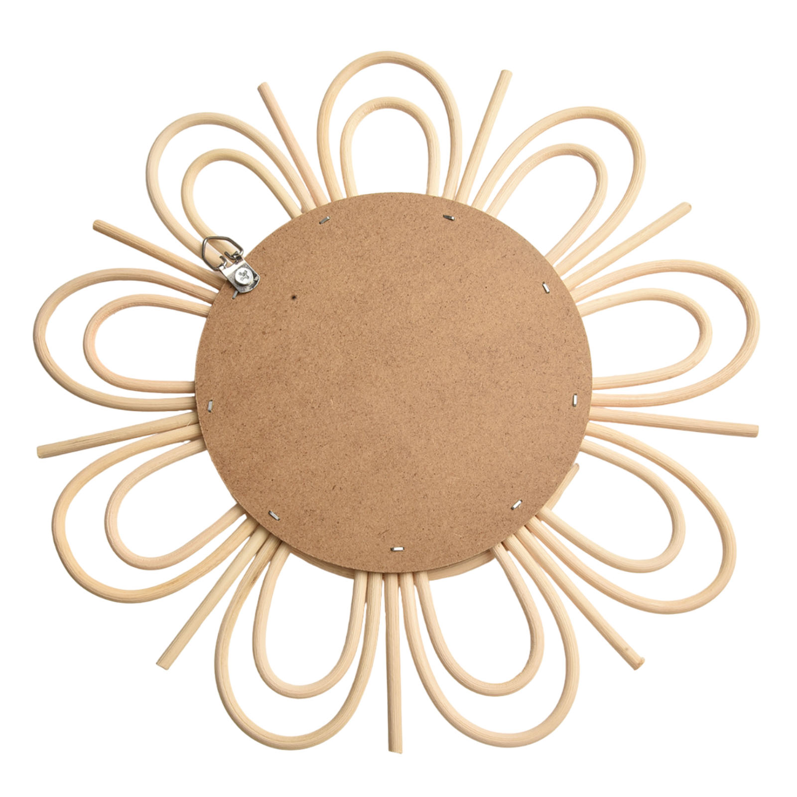 ボヘミアンラタン製吊り下げミラー、太陽模様またはその他のデザ - Rattan Mirror Round のレビューと価格