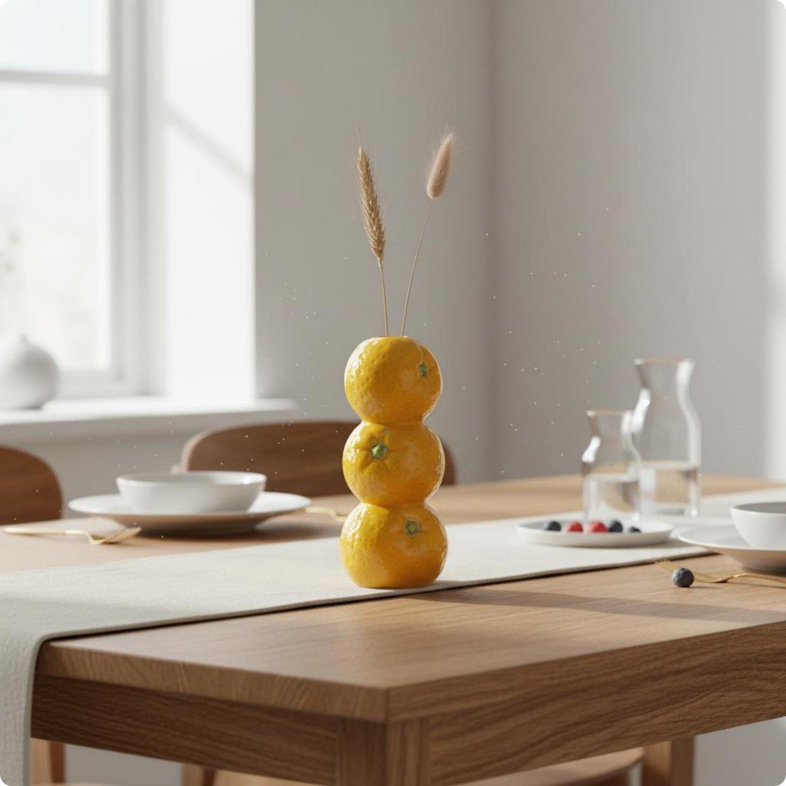 インダストリアルスタイルの創造的なセラミック製花瓶、レモンデ - Interior Design Industrial Style のレビューと価格