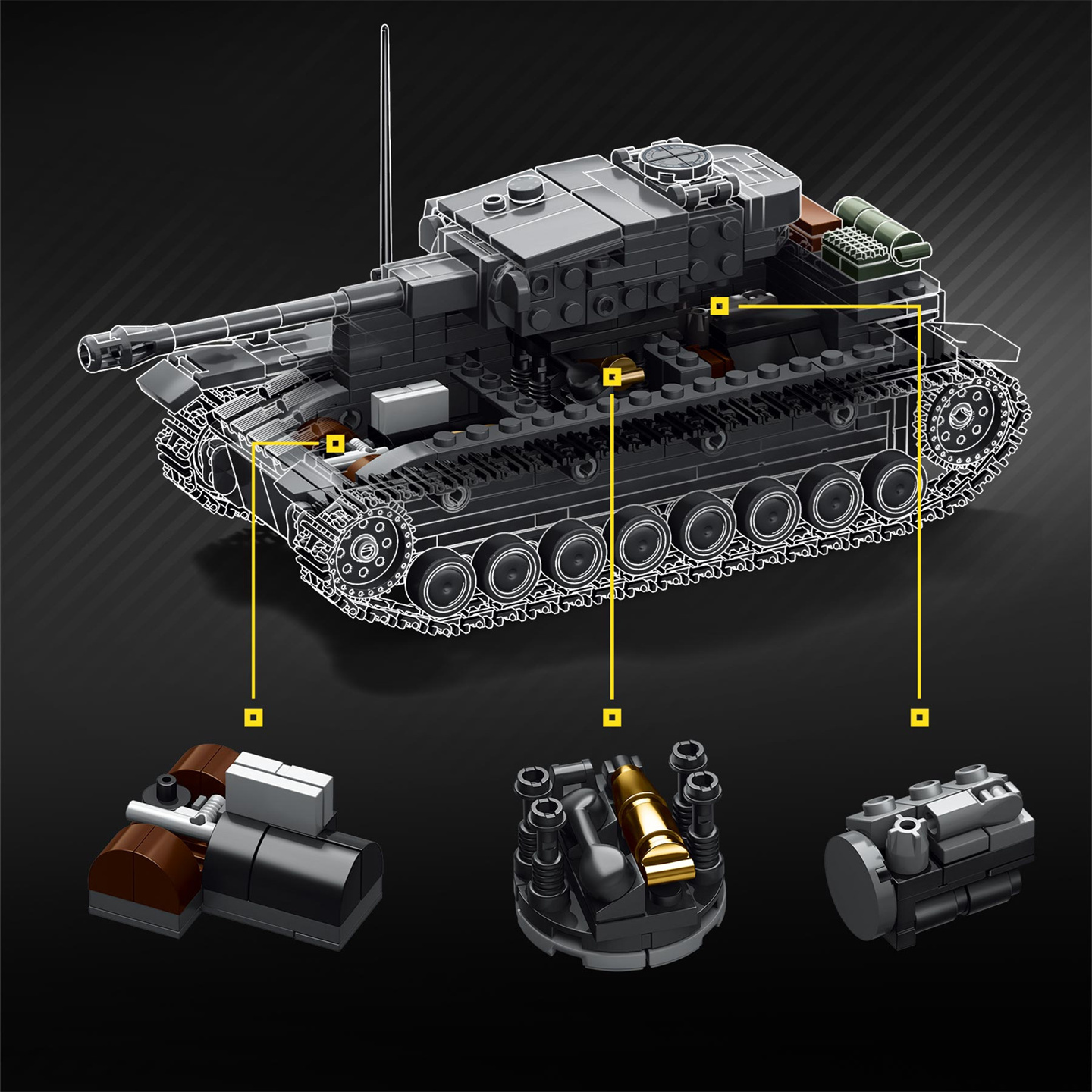 1:35スケール戦車No. 4 タイプG グレー迷彩、フルイ - Interior Design Build のレビューと価格