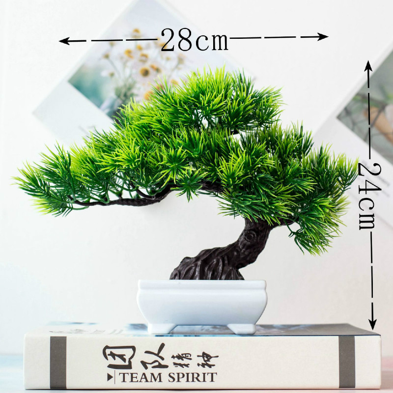 新緑人工植物盆栽小さな木草花鉢植え盆栽ハロウィン結婚式クリス - Interior Design Office のレビューと価格
