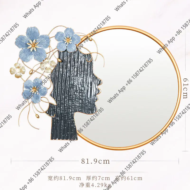 プレミアム背景装飾ミラーログ寝室ラウンドホーム北欧籐中型立体 - Rattan Mirror Round のレビューと価格